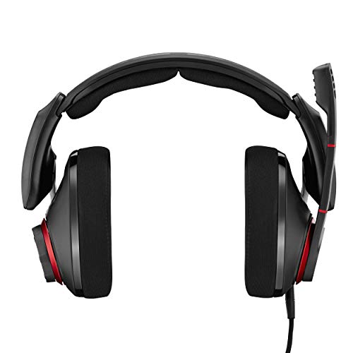 EPOS GSP 500 Open Acoustic Wired Gaming Headset, Black/Red