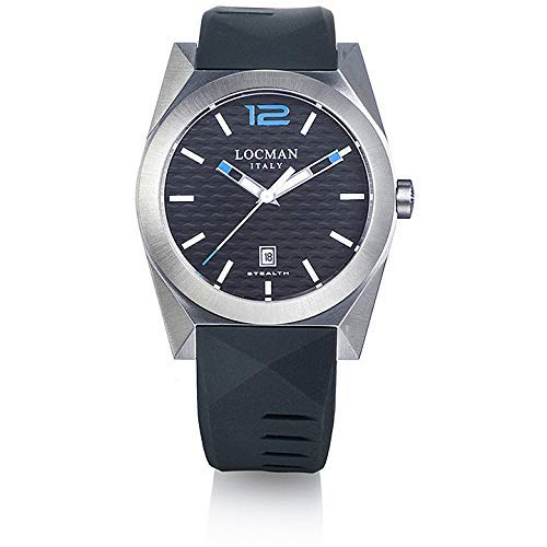 Locman Analog Quartz Watch with Stainless Steel Strap, Clear, 3 (Model: 4573282437612)