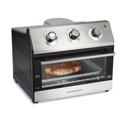 Hamilton Beach Toaster Oven Air Fryer Combo, Includes Bake, Broil, and Toast, Fits 12” Pizza, 1800 Watts