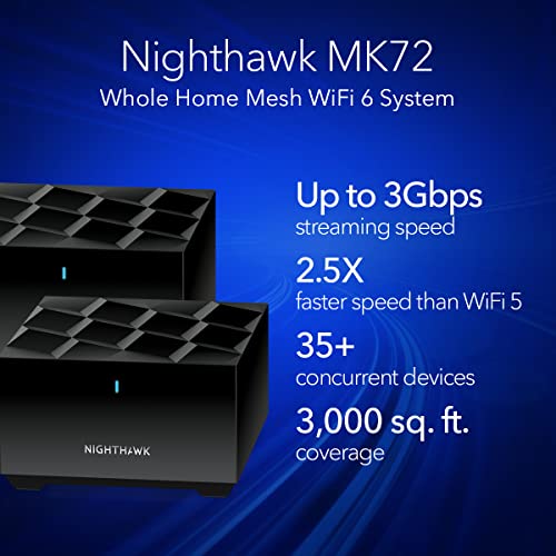 NETGEAR Nighthawk Dual-Band Whole Home Mesh WiFi 6