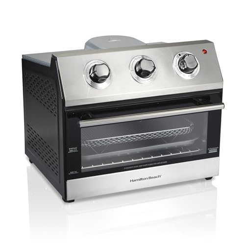 Hamilton Beach Toaster Oven Air Fryer Combo, Includes Bake, Broil, and Toast, Fits 12” Pizza, 1800 Watts