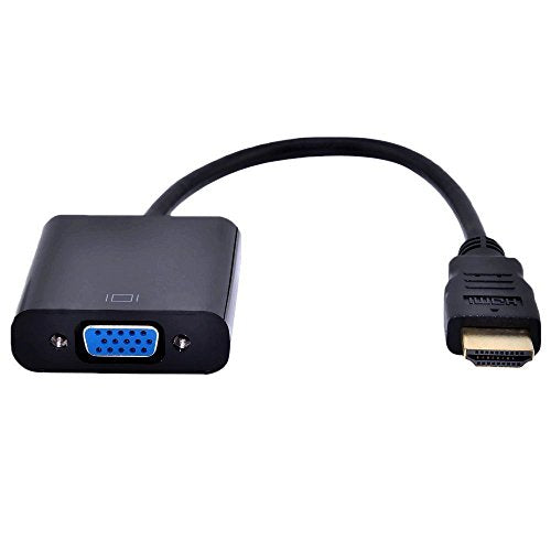 AYA 9" HDMI Male to VGA Female (15-Pin) Video Converter Adapter 1080p for PC, TV, Notebooks