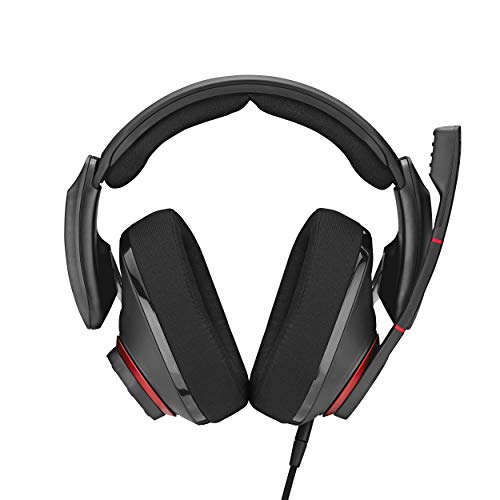 EPOS GSP 500 Open Acoustic Wired Gaming Headset, Black/Red