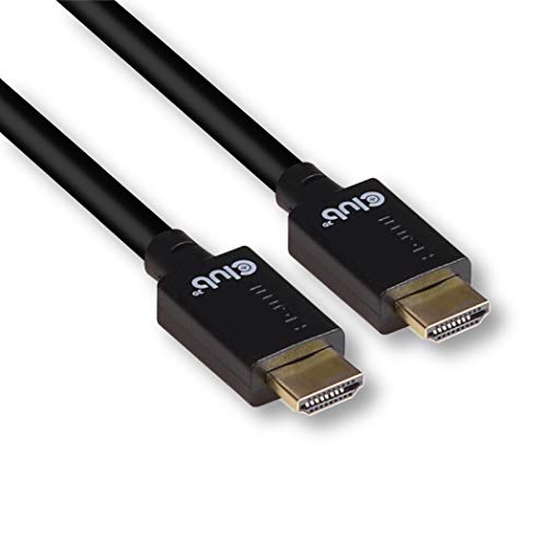 Club3D CAC-1372 Ultra Speed HDMI Cable 8K 60Hz Up to 10K 120Hz 2 Meter/6, 56 Feet Black, Male-Male