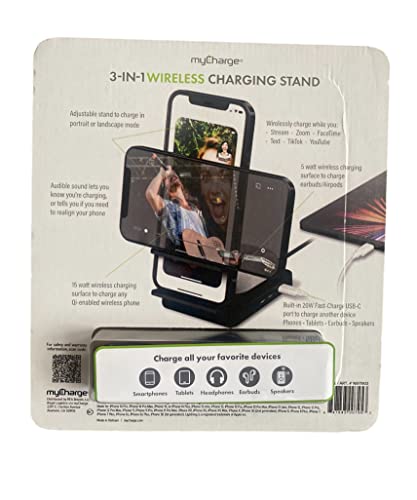 myCharge 3-in-1 Wireless Charging Stand