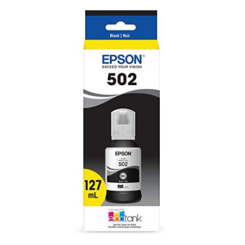 Epson T502 EcoTank Auto-Stop Ink Bottle (ET-2700, ET-2750, ET-3700, ET-3750, ET-4750)