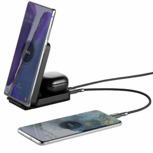 Ubio Labs 2-in-1 Wireless Charging Stand, Black