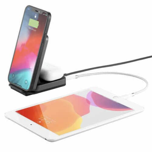 Ubio Labs 2-in-1 Wireless Charging Stand, Black