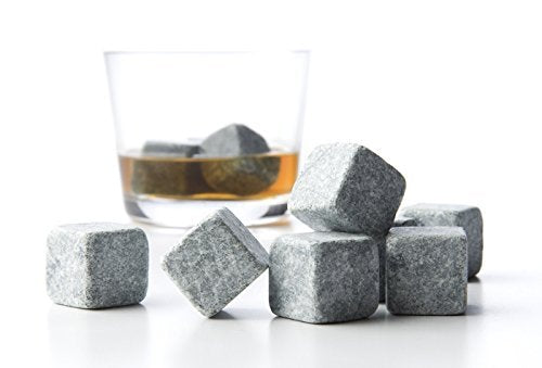 Premium Whiskey Stones (Set of 9). 100% Pure Soapstone - Includes Carrying