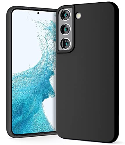 GOOSPERY Liquid Silicone Case for Galaxy S22 (6.1 inches) Silky-Soft Touch Full Body Protection Shockproof Cover Case with Soft Microfiber Lining S22-SLC