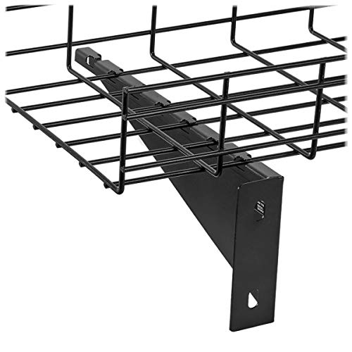 Tripp Lite Heavy Duty Wall Bracket, Cable Management Bracket for 150-450 mm Wire Mesh Cable Trays (SRWBWALLBRKTHD)