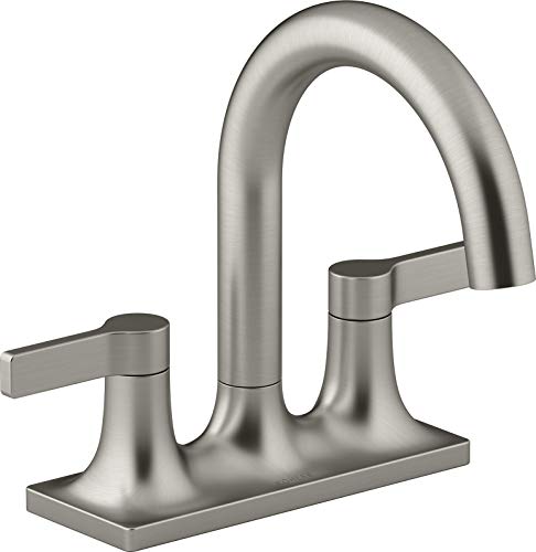 Venza 4 in. Centerset 2-Handle Bathroom Faucet in Vibrant Brushed Nickel