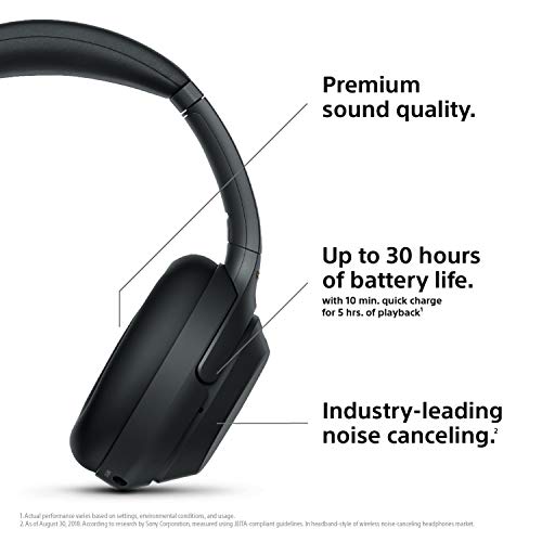 Sony WH1000XM3 Wireless Industry Leading Noise Canceling Overhead Headphones (WH-1000XM3) Headphone