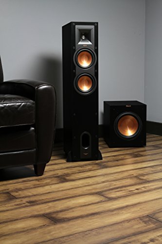 Klipsch R-12SW Powerful Deep Bass Front Firing 12" Copper-Spun Driver 400W Digital Power Subwoofer 14" X 18.5" X 16"