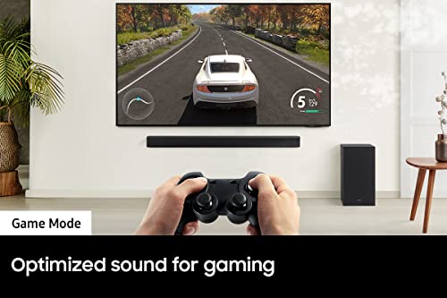 SAMSUNG Soundbar w/Dolby Audio, Subwoofer Included, Bass Boosted, Wireless Bluetooth TV Connection, Adaptive Sound Lite, Game Mode