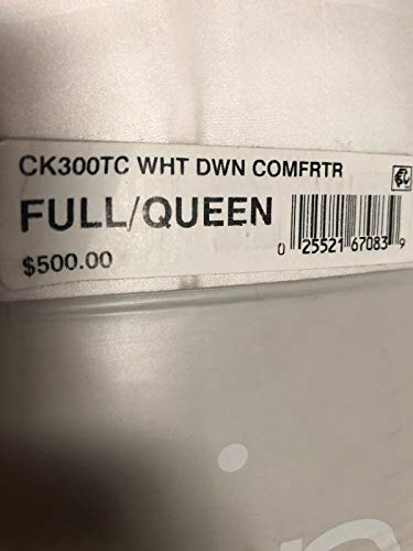 Calvin Klein Medium Warmth Down Full/Queen Comforter, Premium White Down Fill, 100% Cotton Cover, True Baffle Box Construction Bedding