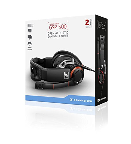 EPOS GSP 500 Open Acoustic Wired Gaming Headset, Black/Red