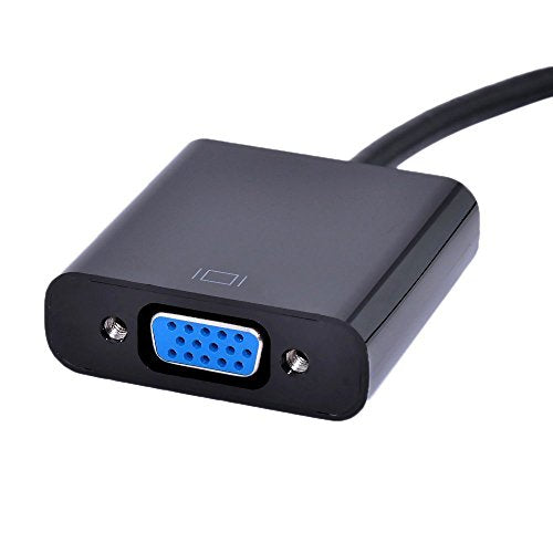 AYA 9" HDMI Male to VGA Female (15-Pin) Video Converter Adapter 1080p for PC, TV, Notebooks