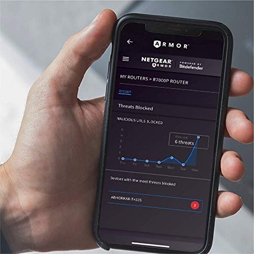 Netgear Orbi Whole Home Mesh WiFi System with Advanced Cyber Threat Protection, 3-Pack (RBK53S-100NAS)