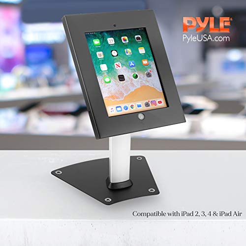 Pyle Universal Tamper-Proof Design Anti-Theft Floor Stand Kiosk/Holder/Display Case for iPad 2/3/4