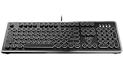 Azio MK-RETRO-03 USB Typewriter Inspired Mechanical Keyboard (Blue Switch)