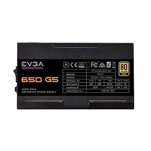 EVGA SuperNOVA Fully Modular, Eco Mode, Includes Power ON Self Tester, Compact Size, Power Supply