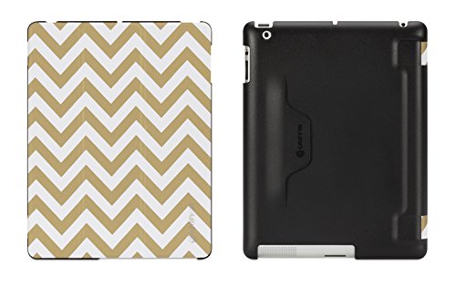 Griffin Gold Zig Zag IntelliCase Folio for iPad 2, 3, and 4th Gen - Folio Case with Back Shell and Automatic Wake-up