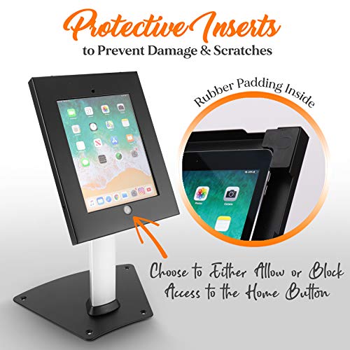 Pyle Universal Tamper-Proof Design Anti-Theft Floor Stand Kiosk/Holder/Display Case for iPad 2/3/4