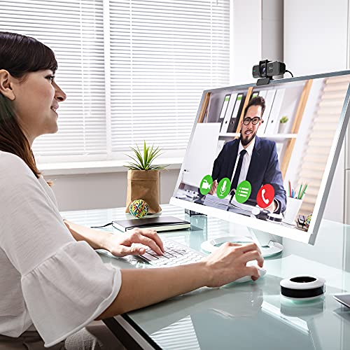 j5create 4K Wide Angle Webcam with Microphone/Privacy Cover for Video Conferencing, Streaming, Recording and Online Teaching, Supports Zoom, Skype, Teams, OBS and More (JVU430)