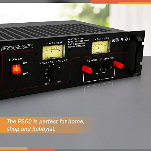 Pyramid 50-Ampere Power Supply with Built-in Cool Fan