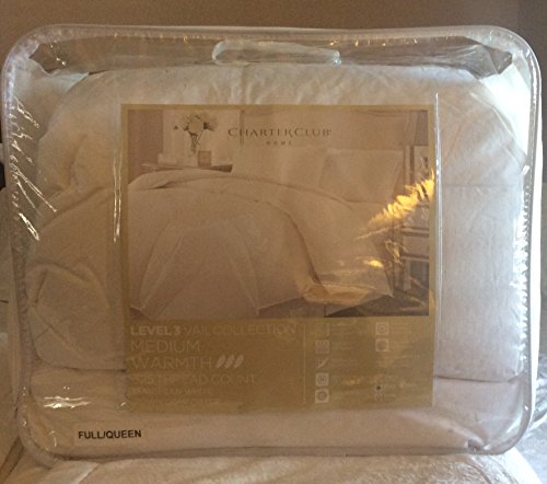 Charter Club Vail Collection 325T Medium Warmth Full/Queen Down Comforter