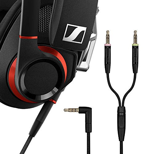 EPOS GSP 500 Open Acoustic Wired Gaming Headset, Black/Red