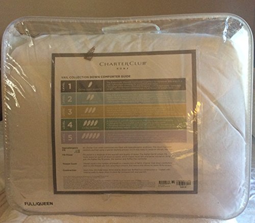 Charter Club Vail Collection 325T Medium Warmth Full/Queen Down Comforter