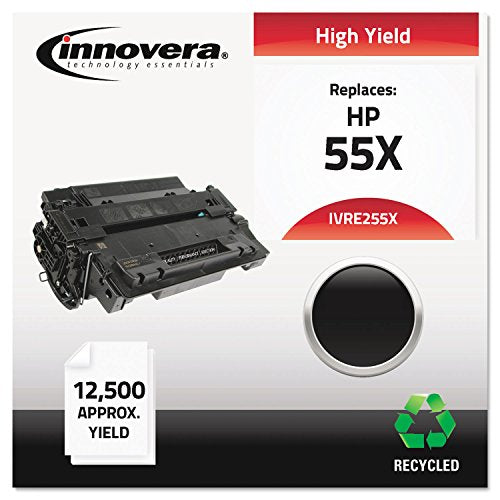 Innovera Remanufactured Toner Cartridge-Replacement for Ce255x (55X) Black