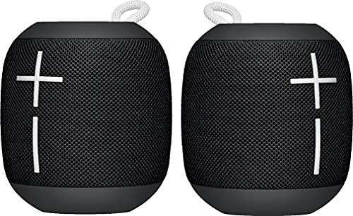 Ultimate Ears WONDERBOOM Waterproof Portable Bluetooth Speaker 2-Pack, Black