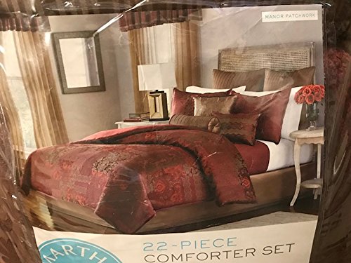 Martha Stewart Collection Manor Patchwork 22-pc. Queen Comforter Set Bedding